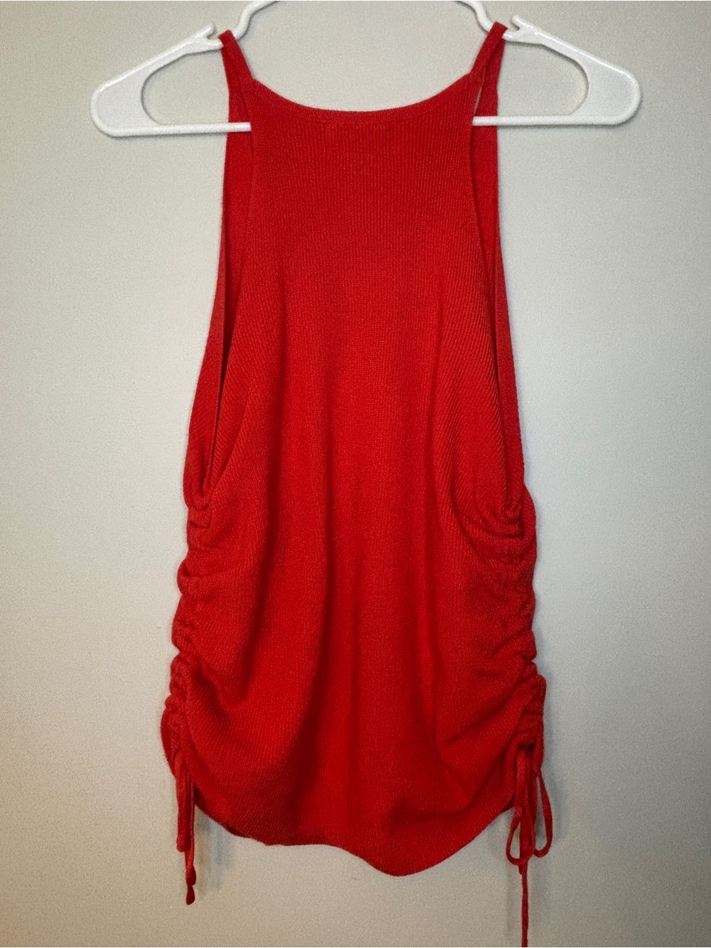 Universal Thread Red Ruched Side Tank Top - Picture 4 of 5